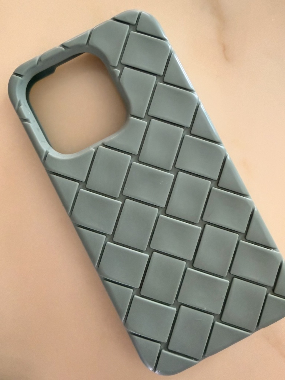 Bottega Veneta - Green Intreccio iPhone 15 Pro Case
